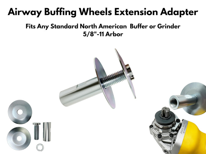 Airway Buffing Wheels Grinder Buffer Extention Adapter 5/8"-11 American Standard Thread