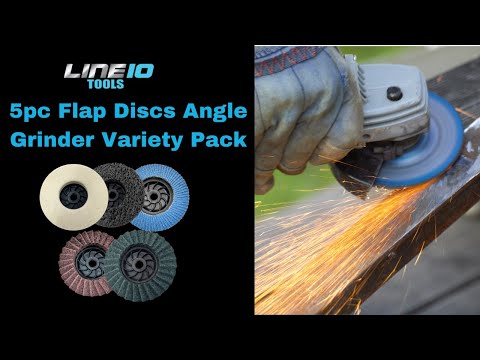 5pc Flap Discs Angle Grinder Variety Pack with 5/8-11 Threaded Arbor for Stripping, Surface Prep, Buffing, and Polishing