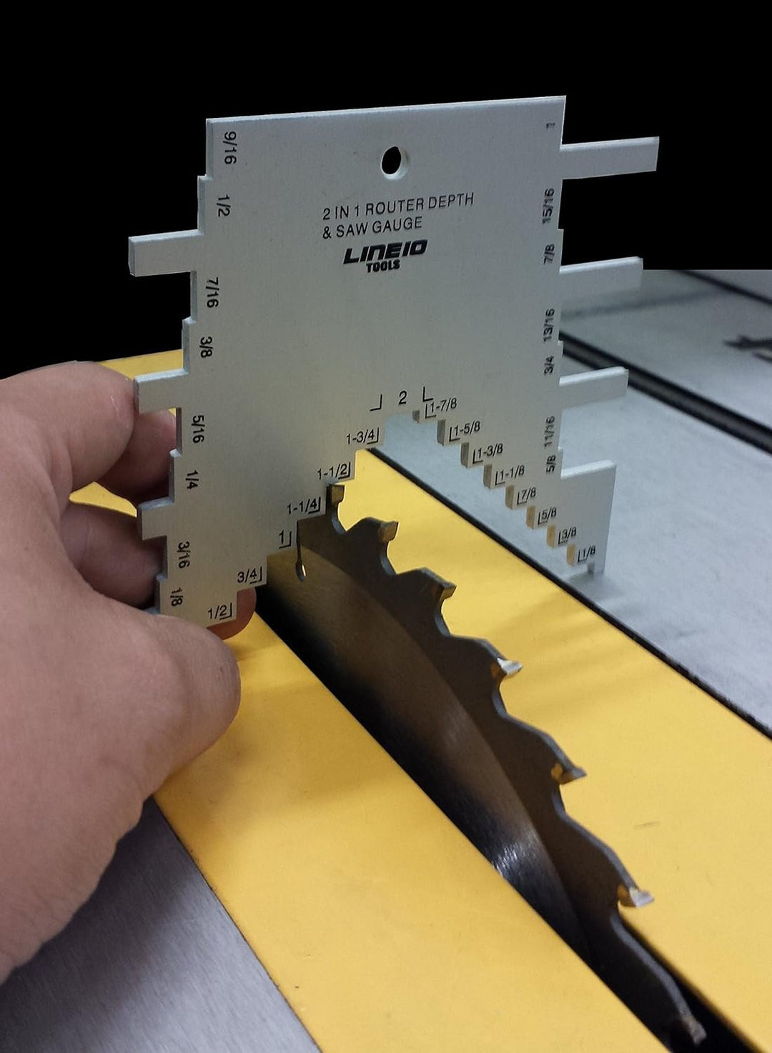 2-in-1 Step Gauge and Router Depth Guide For Table Saws