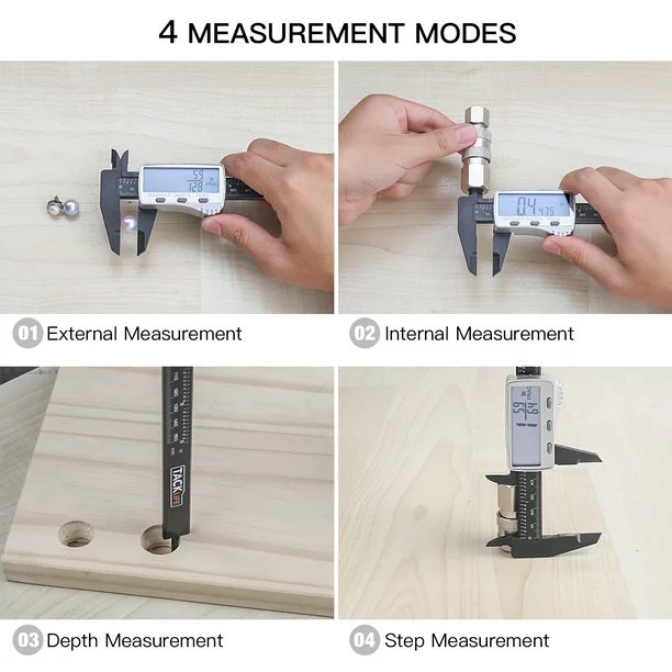 6" inch Digital Caliper Precision Measuring Tool with LCD Display Electronic Vernier 150mm