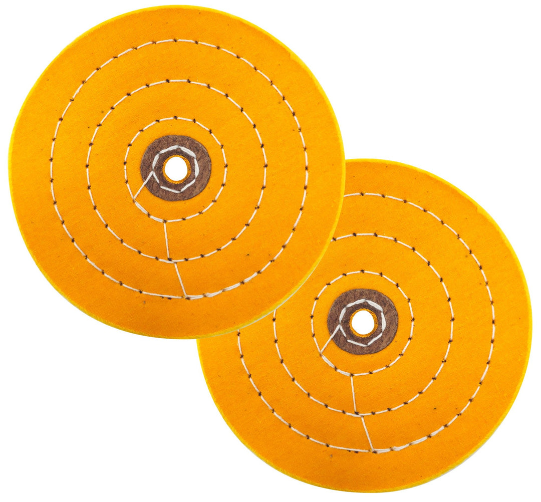 2 Pack 6" Buffing Wheel for Bench Grinder, Extra Thick