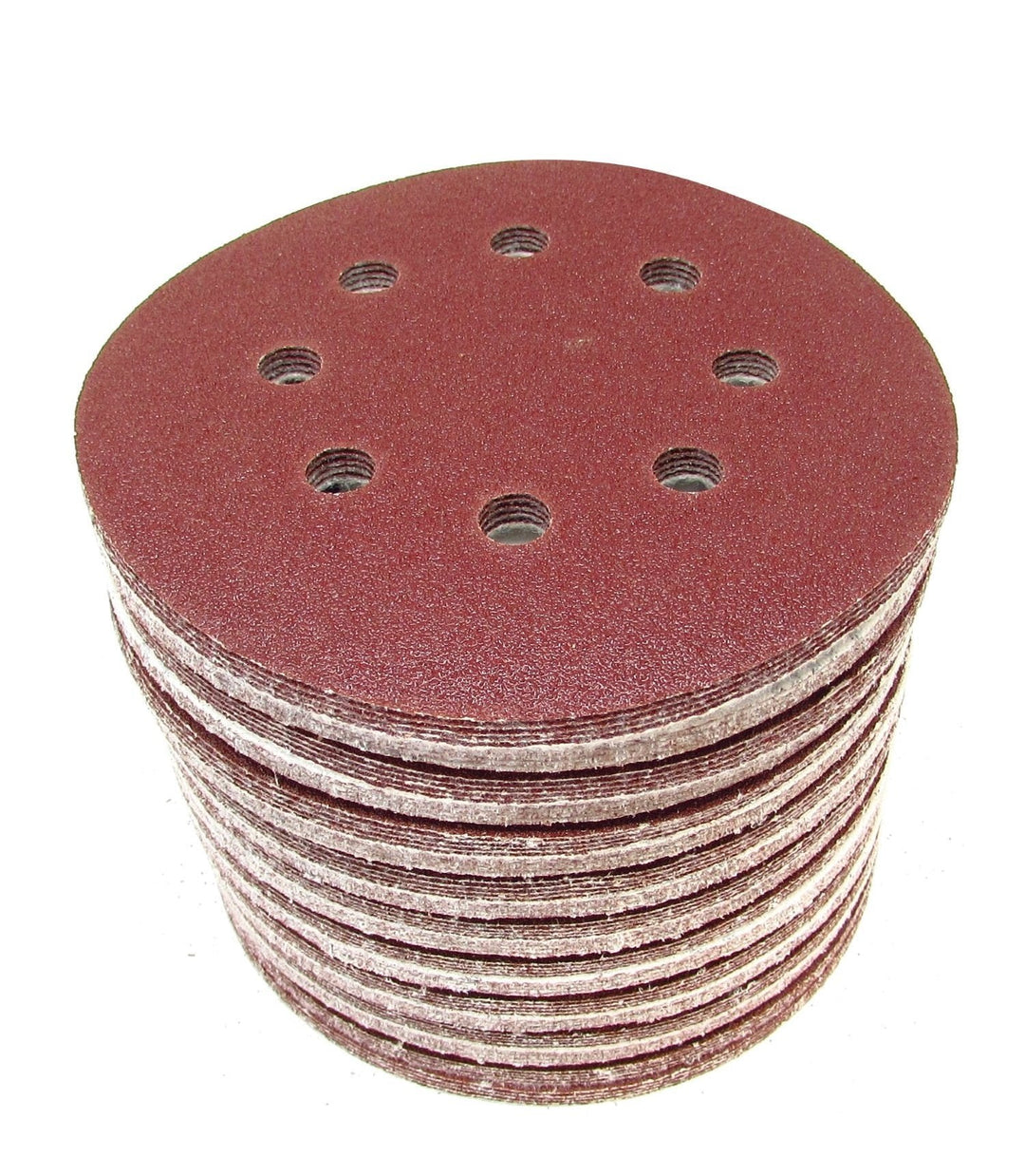 LINE10 Tools 100 Pack Sanding Discs, 100 Grit, 5 inch, 8 Holes, Hook and Loop Backing for Orbital Sanders