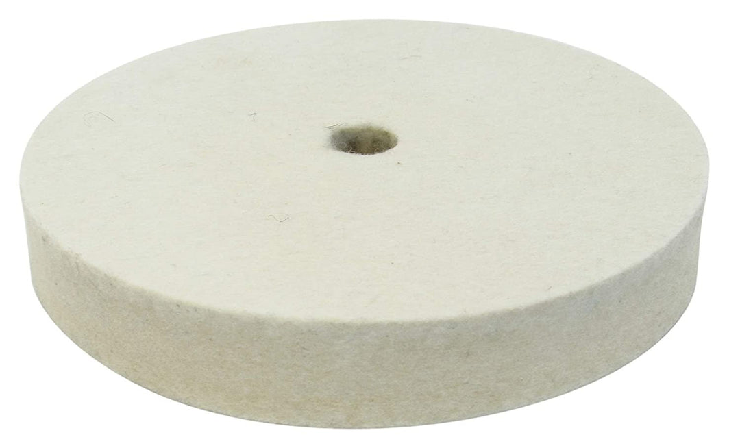 LINE10 Tools 6 Inch Felt Buffing Wheel for 1/2-inch Arbor Bench Buffer, Extra Thick