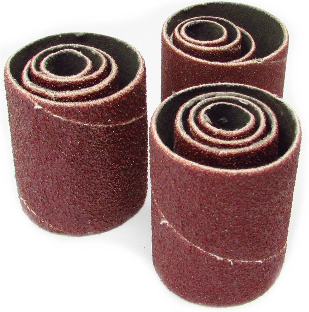 12 Pack Spindle Sanding Sleeves, 2 Inch Long, 60, 80 and 120 Grit