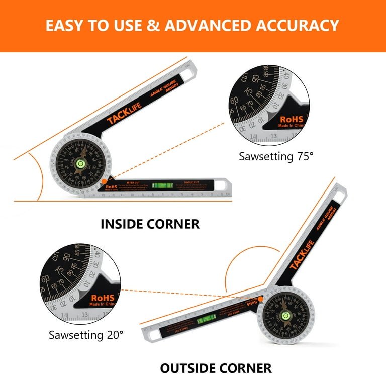 Miter Saw Protractor Angle Gauge, Angle Finder