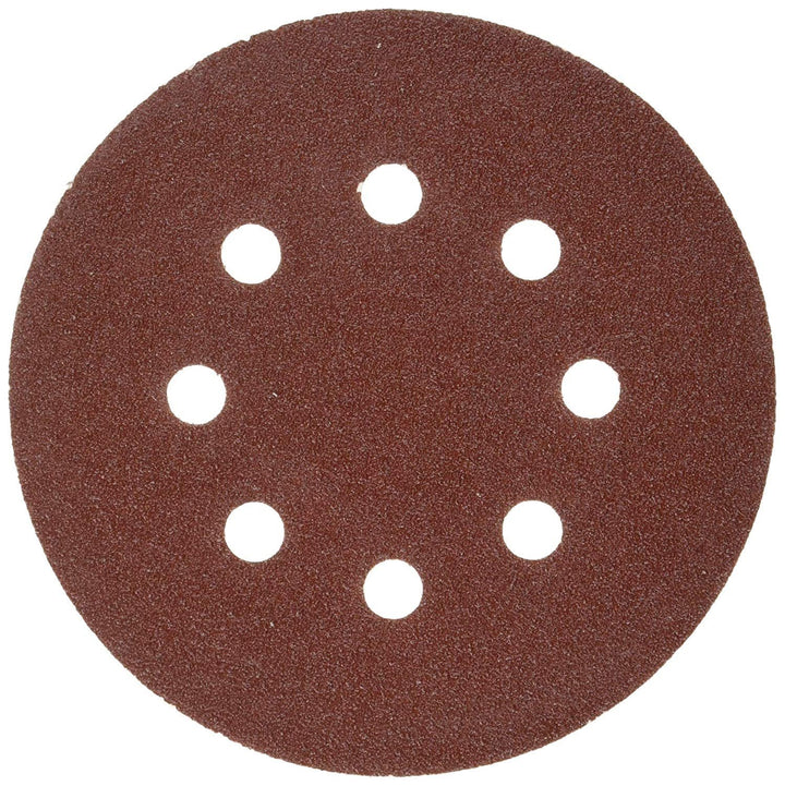 LINE10 Tools 100 Pack Sanding Discs, 100 Grit, 5 inch, 8 Holes, Hook and Loop Backing for Orbital Sanders