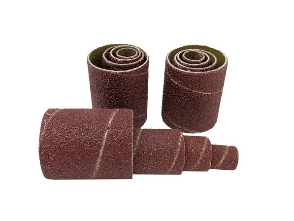 12 Pack Spindle Sanding Sleeves, 2 Inch Long, 60, 80 and 120 Grit