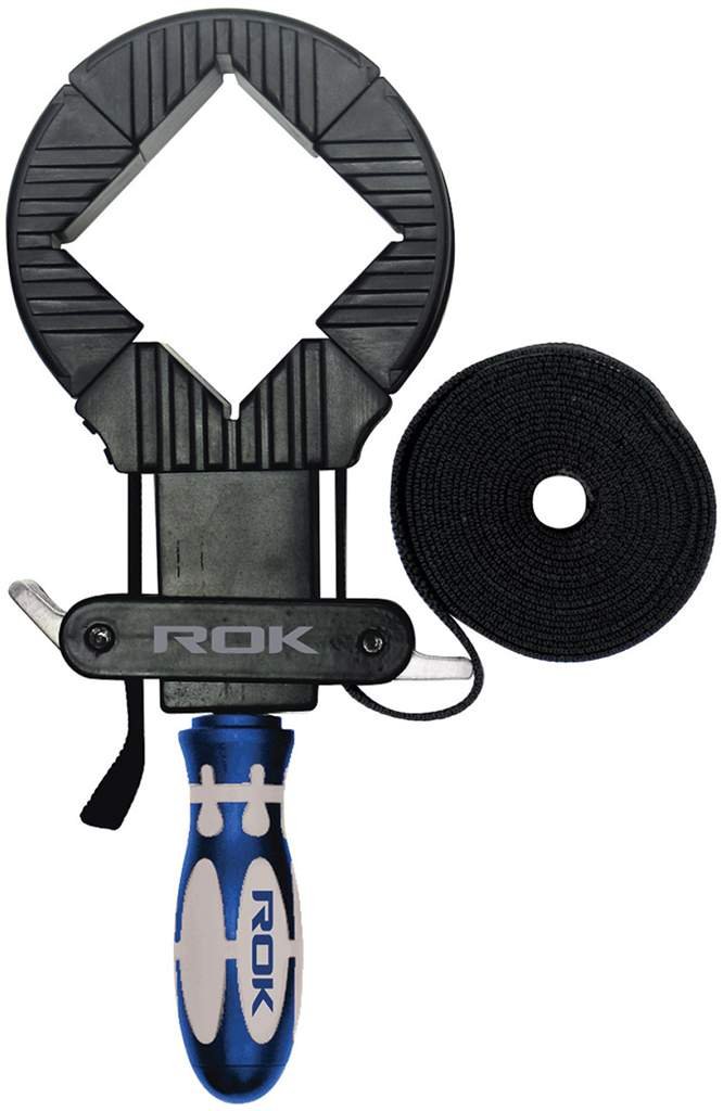 ROK Woodworking Frame Clamp 4 Jaw, Nylon Strap Band